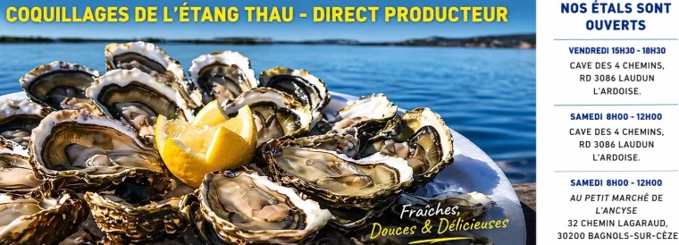 Huîtres Etablissement Martinez Marché de l'Ancyse — Bagnols-sur-Cèze